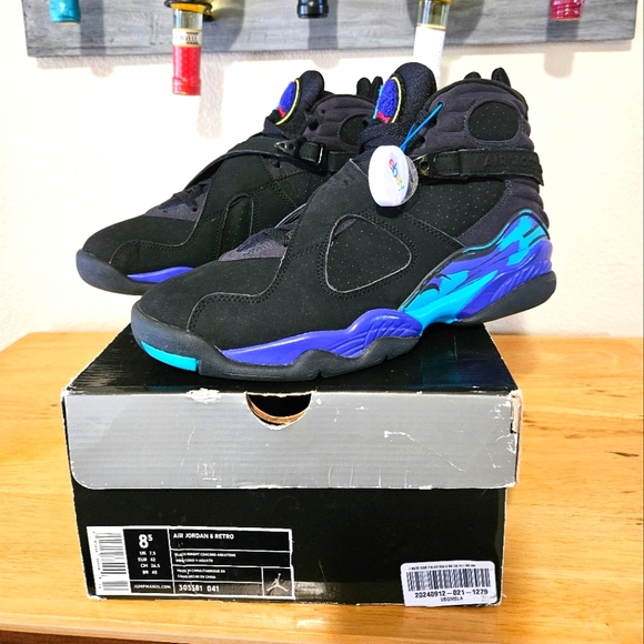 Air Jordan 8 Retro Aqua 2007 men's size 8.5 - Picture 2 of 16